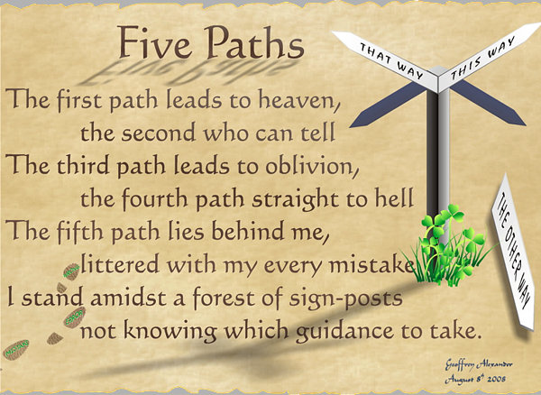 Five Paths verse